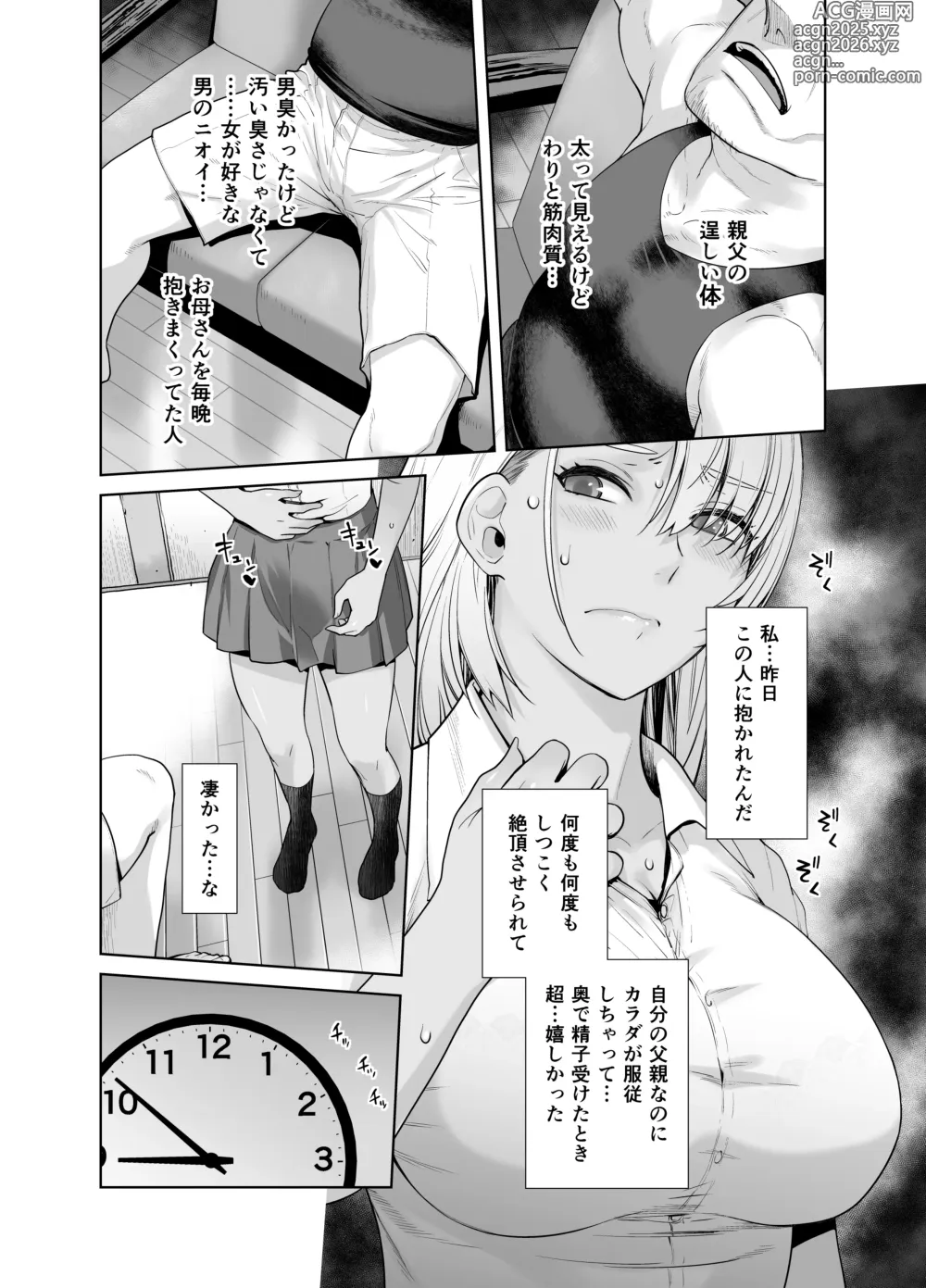 Page 11 of doujinshi Gal Musume ga Chichioya to no Aijoux 2