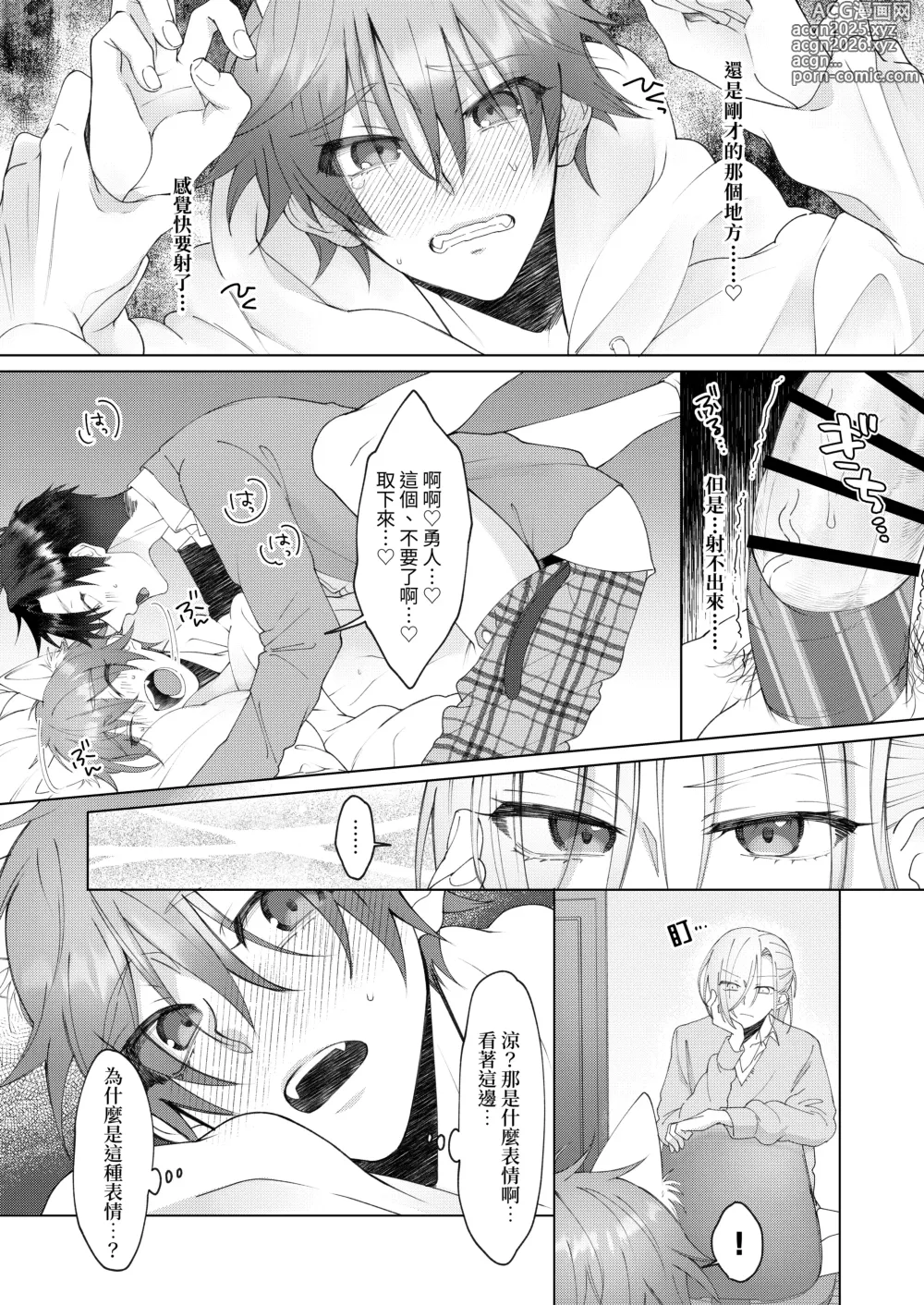 Page 35 of doujinshi 得了發情貓病的我，看來要我的兩位男性朋友內射我才能治好病.....!?