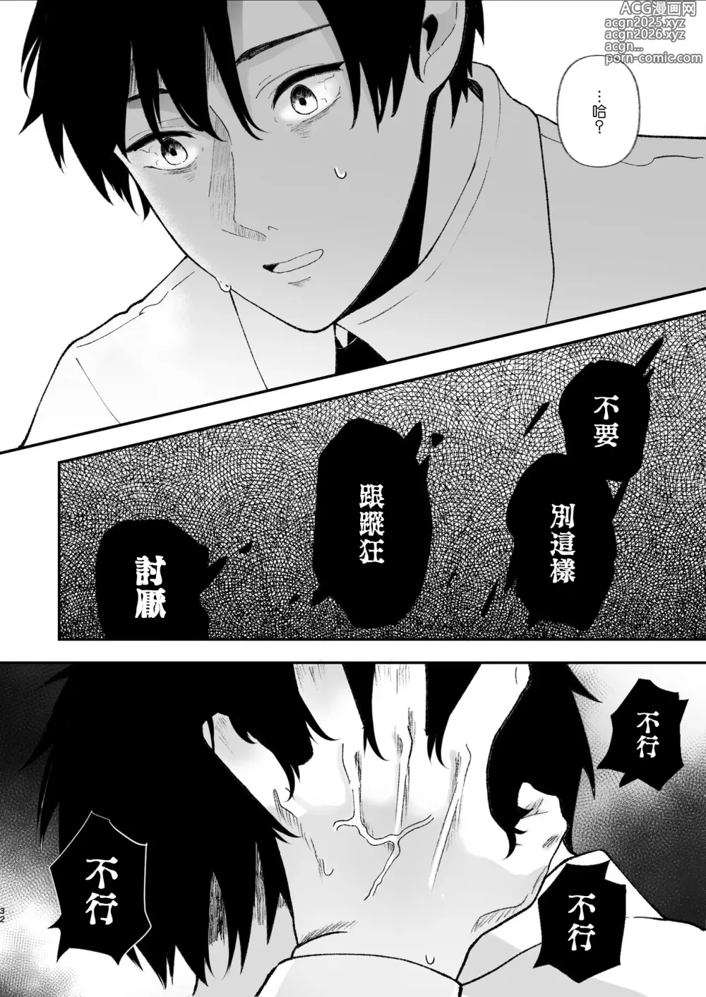 Page 32 of doujinshi Yasashi Senpai no Shotai wa Kyoai no Yandere Danshi