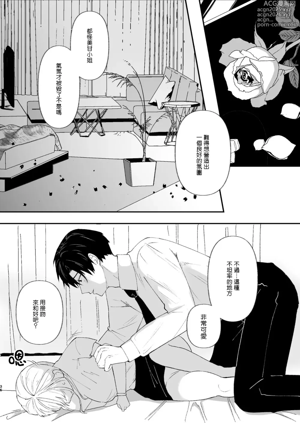 Page 36 of doujinshi Yasashi Senpai no Shotai wa Kyoai no Yandere Danshi