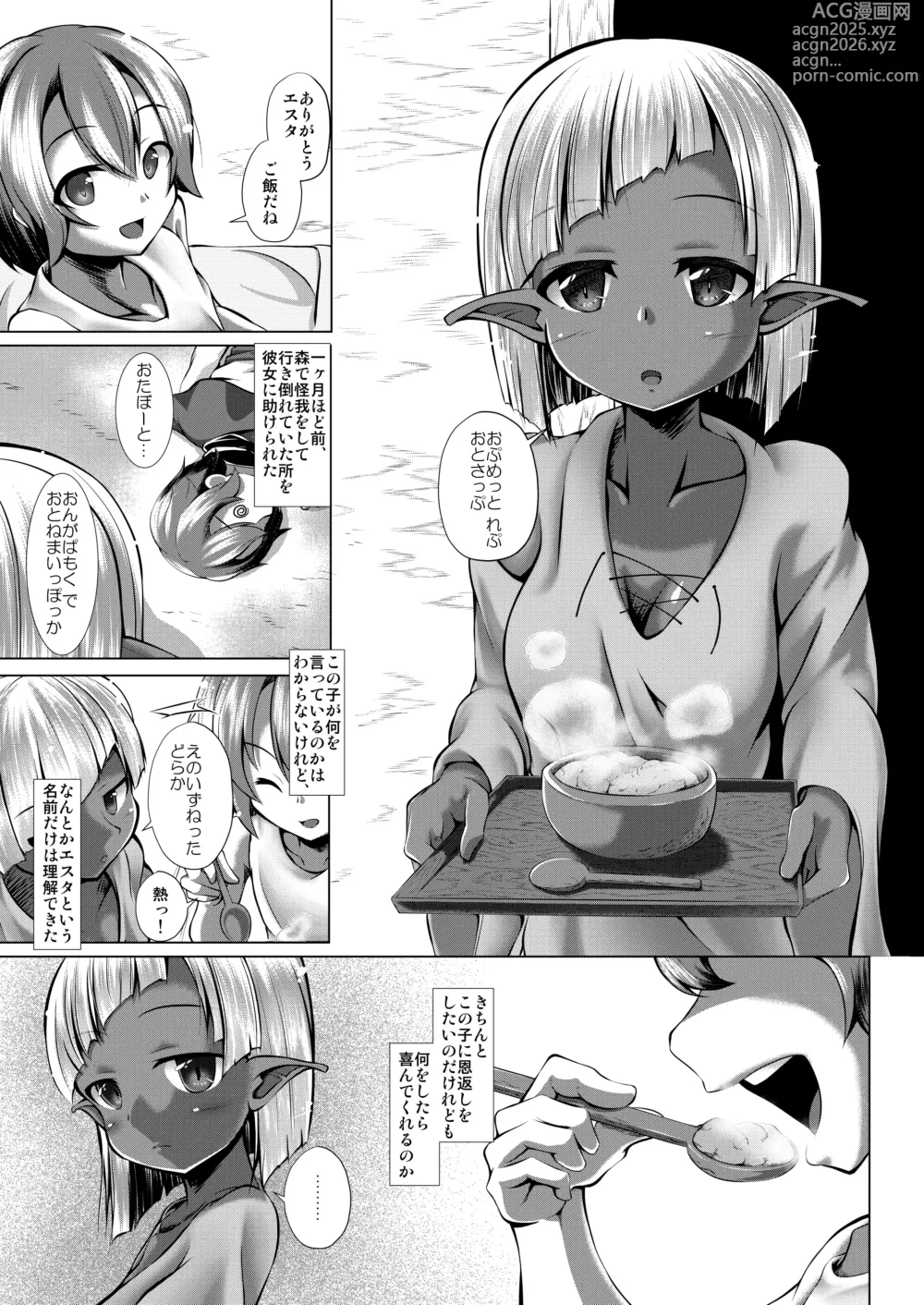 Page 3 of doujinshi Elf Musume to no Kouryuu Seikatsu + Elf no Omocha