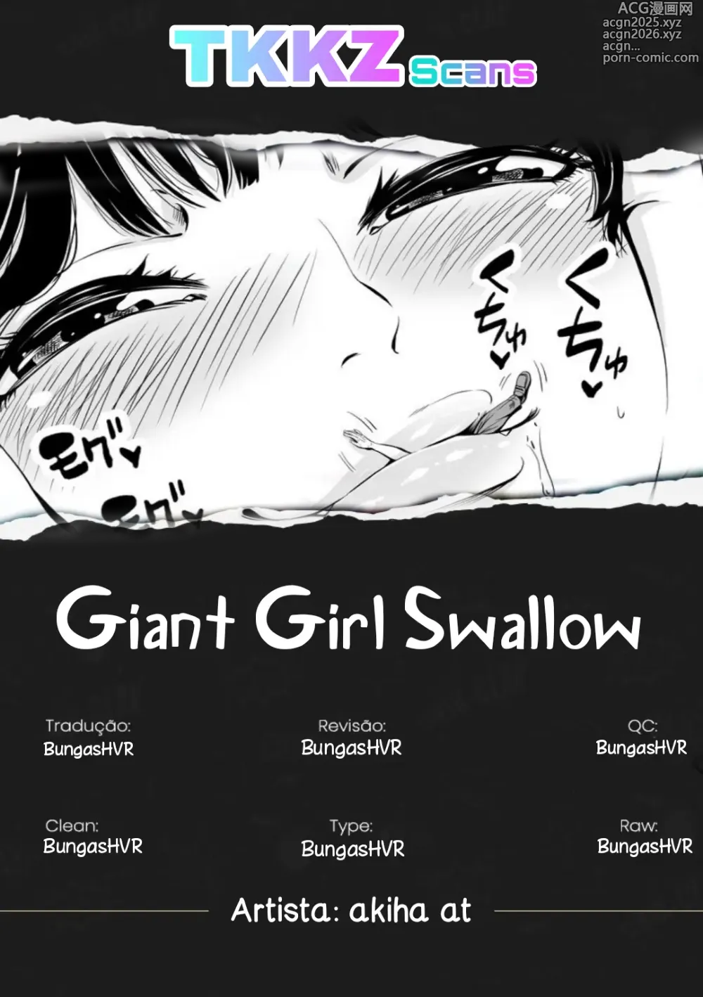 Page 1 of doujinshi Giant Girl Swallow [akiha at] PT-BR