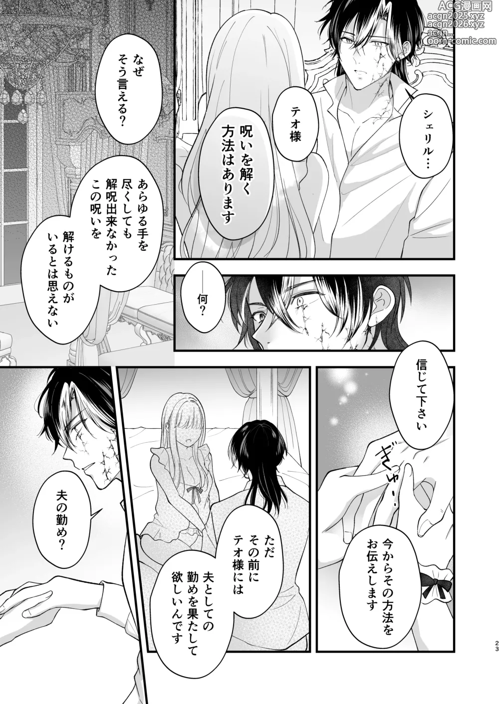 Page 27 of doujinshi Norowareta Kishi wa Osa na Tsuma Kara Hitamuki ni Ai o Sosogareru