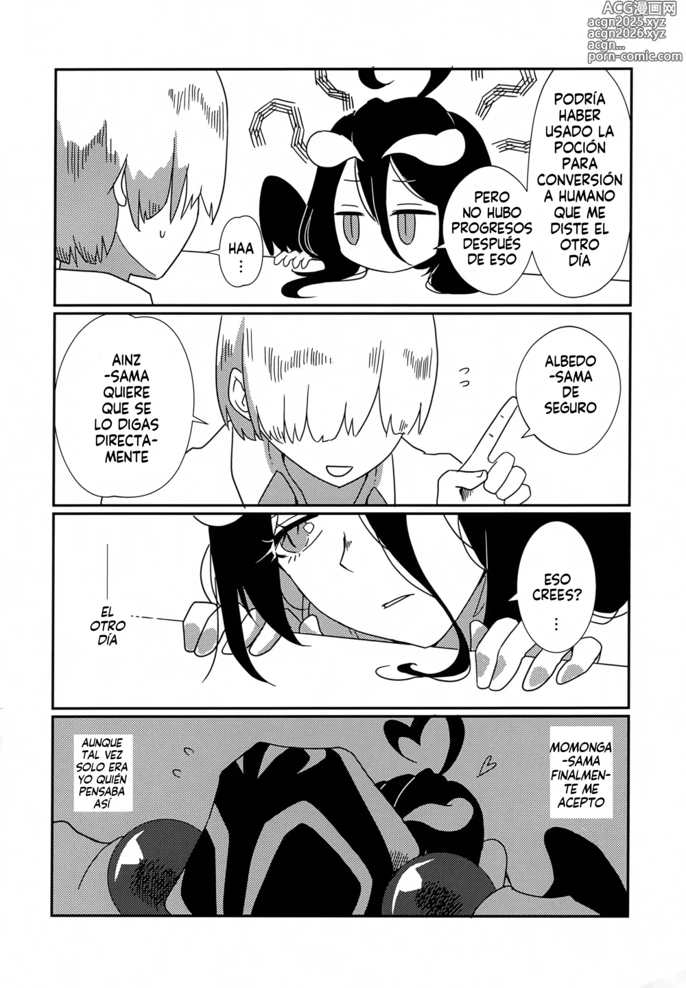 Page 4 of doujinshi Albedo san y el mar!