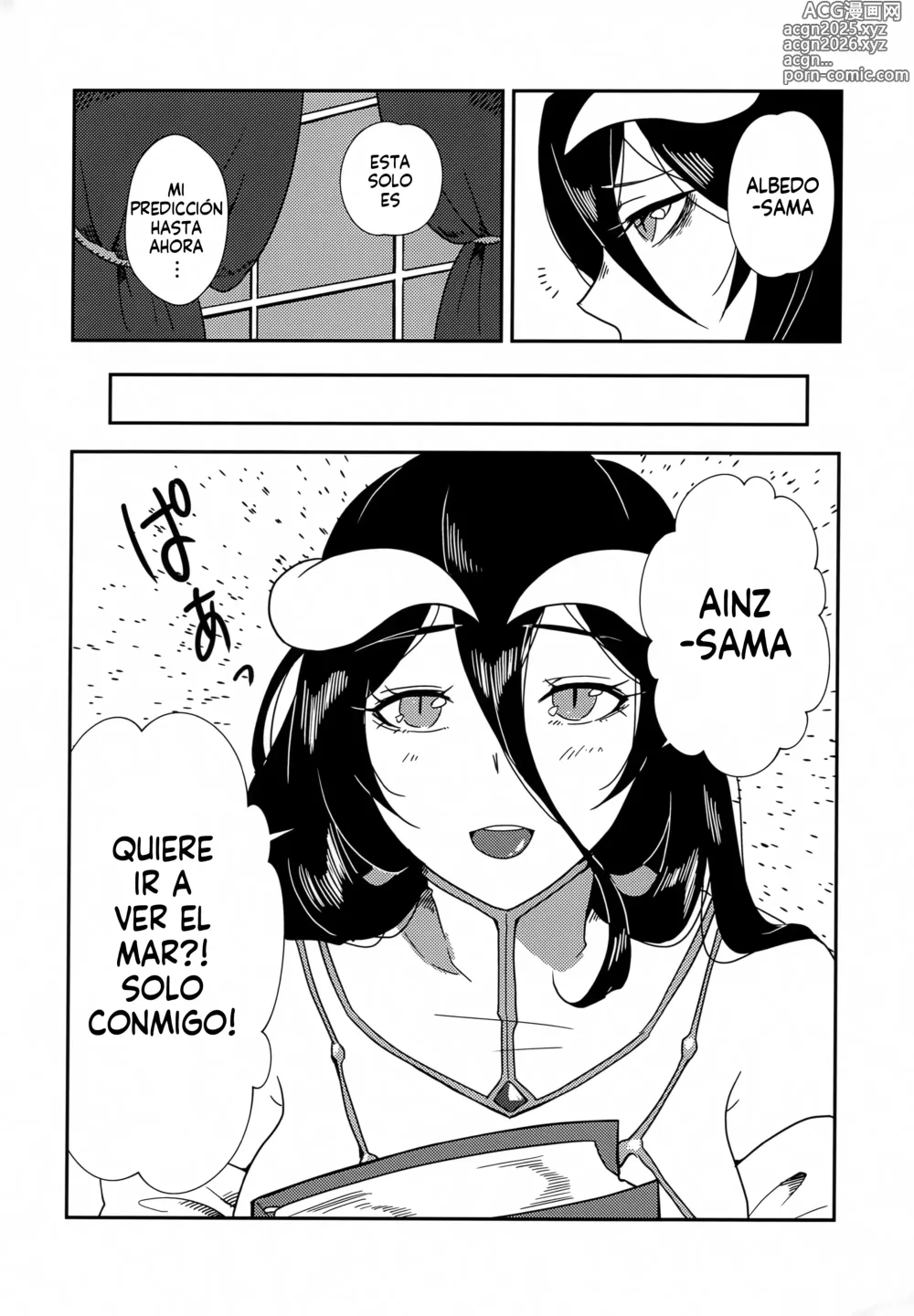 Page 6 of doujinshi Albedo san y el mar!