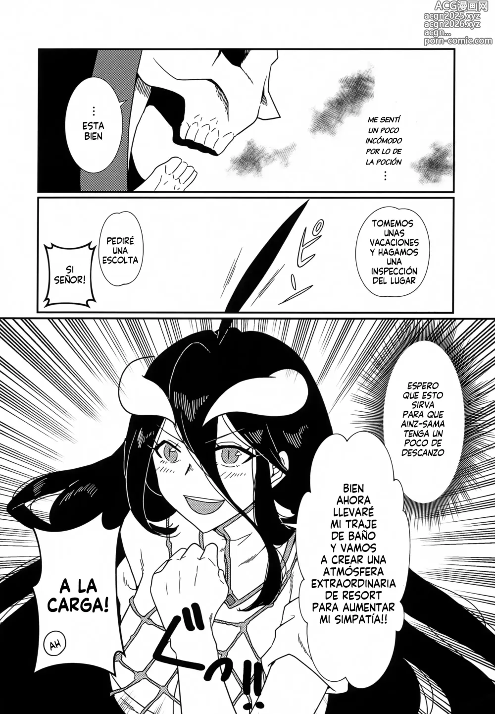 Page 8 of doujinshi Albedo san y el mar!