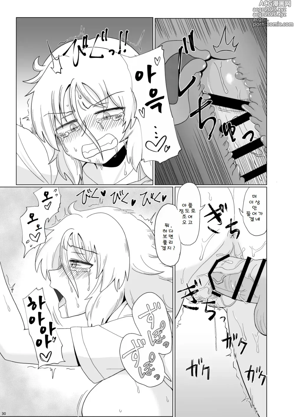 Page 30 of doujinshi 금발 폭유 양아치가 뒤에서 푹푹 범해지는 책