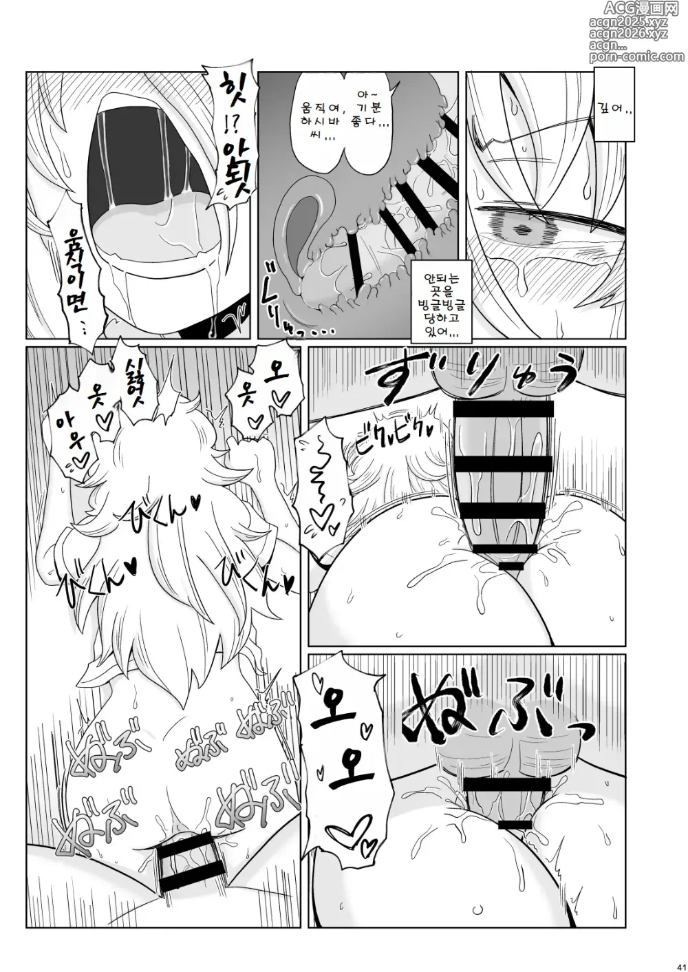 Page 41 of doujinshi 금발 폭유 양아치가 뒤에서 푹푹 범해지는 책