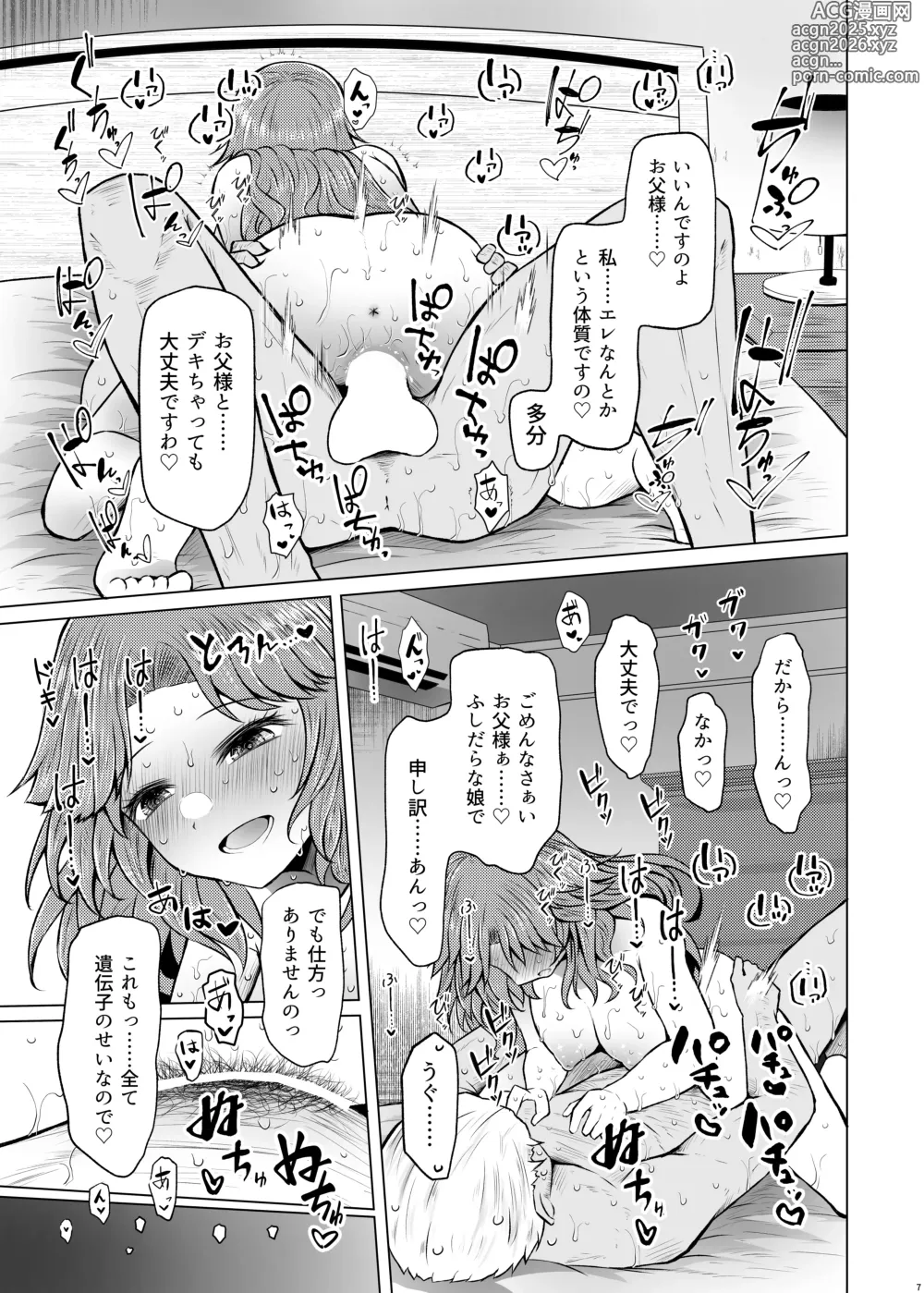 Page 7 of doujinshi Idensei Shikkan no Risk ga Nai nara Papa to Kozukuri Shite mo Ii yo ne 5