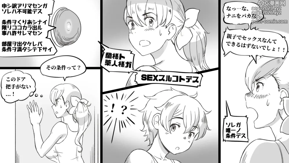 Page 9 of doujinshi Mama to Shinai to Derarenai Heya ~Kankin Sareta Boku to Mama~