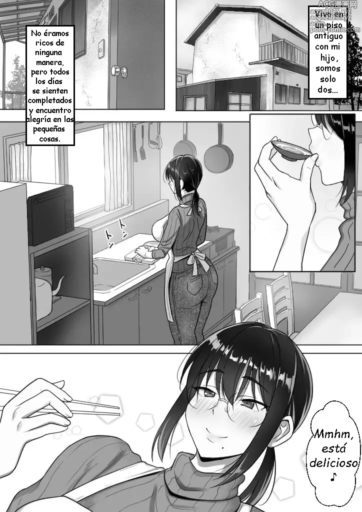 Page 2 of doujinshi Binbou Gurashi na Boshi Katei no Oyako Koubi wa Kimochi Ii.