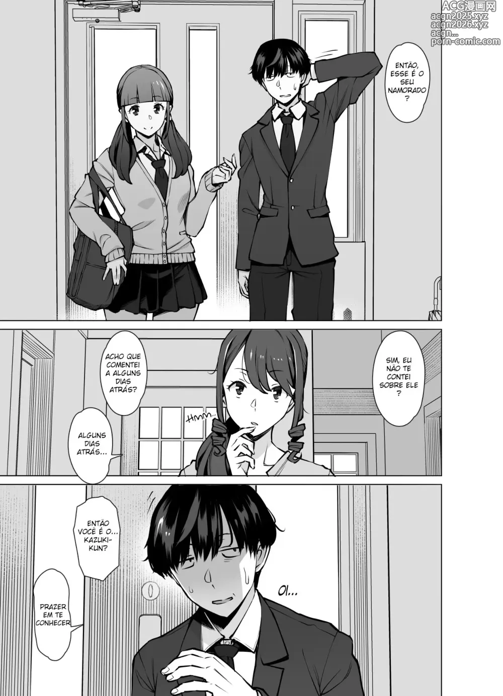 Page 6 of doujinshi Yamazaki Makie (3●-sai), Musume no Kareshi to SeFri ni Naru