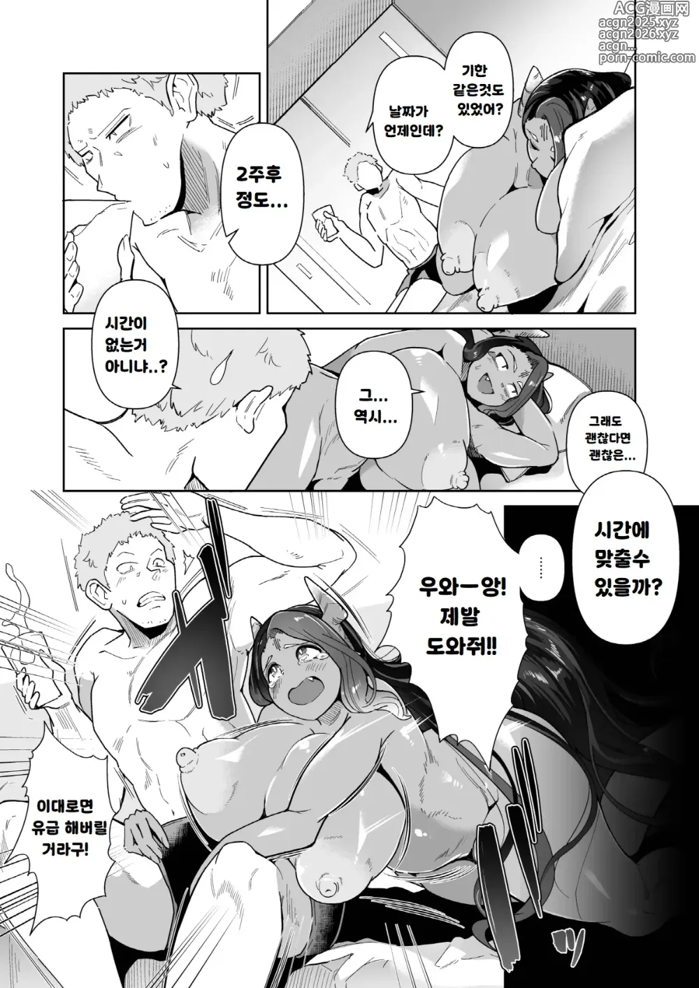 Page 8 of doujinshi Mucchiri Dekachichi Orekko Succubus no Sakusei Report Funtouki