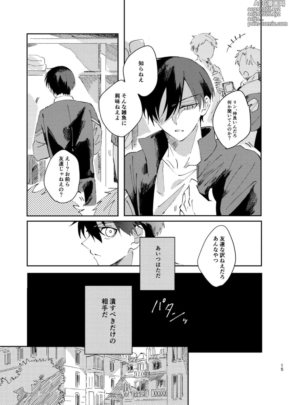 Page 14 of doujinshi Kimi wa Fuhitsuyou de Fukaketsu