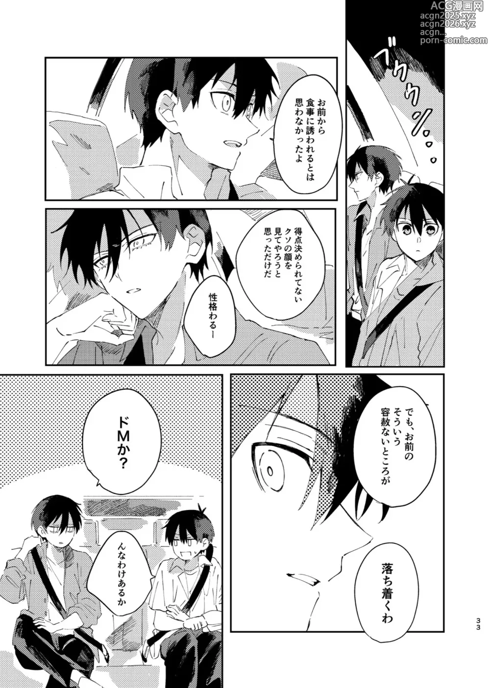 Page 32 of doujinshi Kimi wa Fuhitsuyou de Fukaketsu