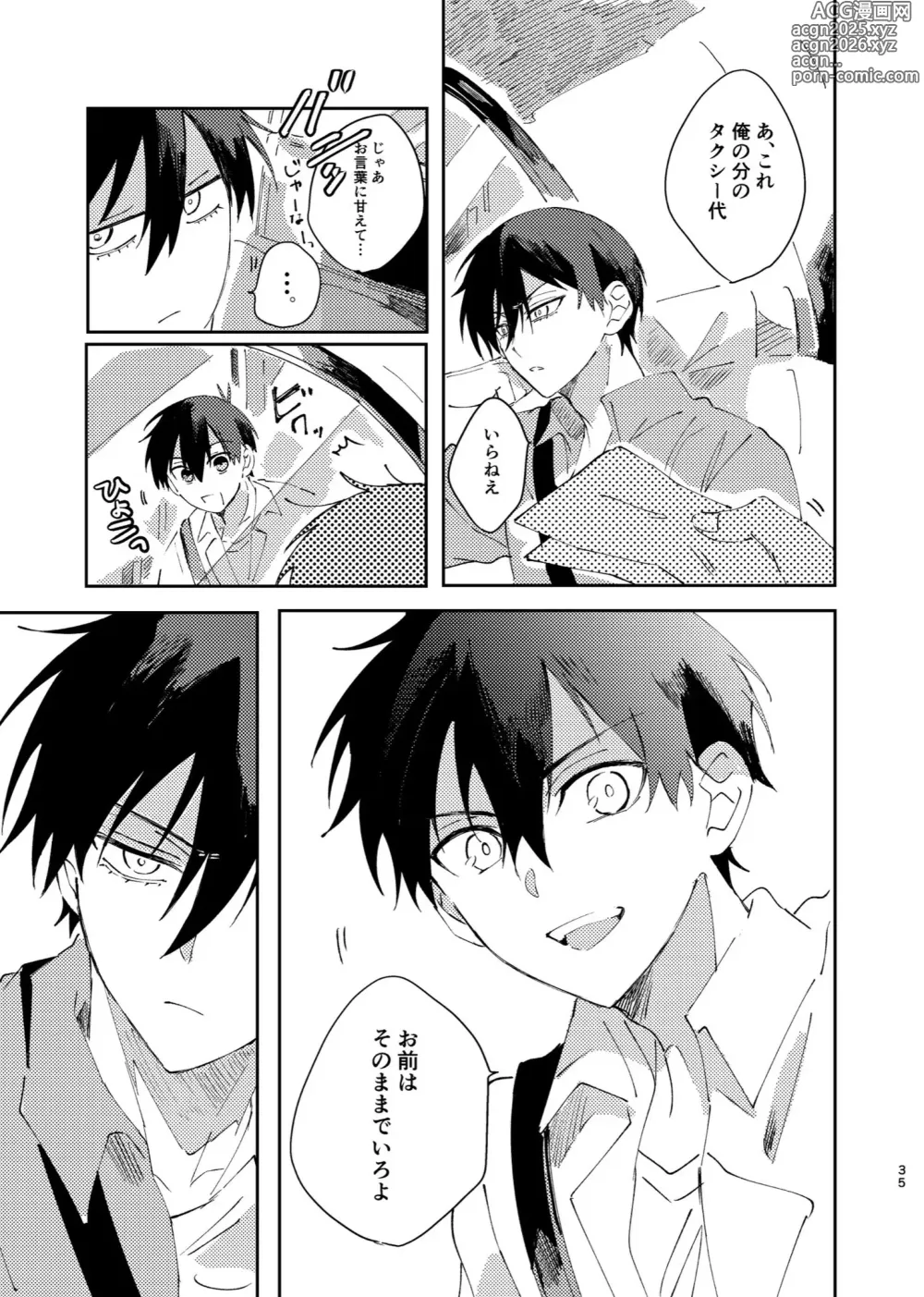 Page 34 of doujinshi Kimi wa Fuhitsuyou de Fukaketsu