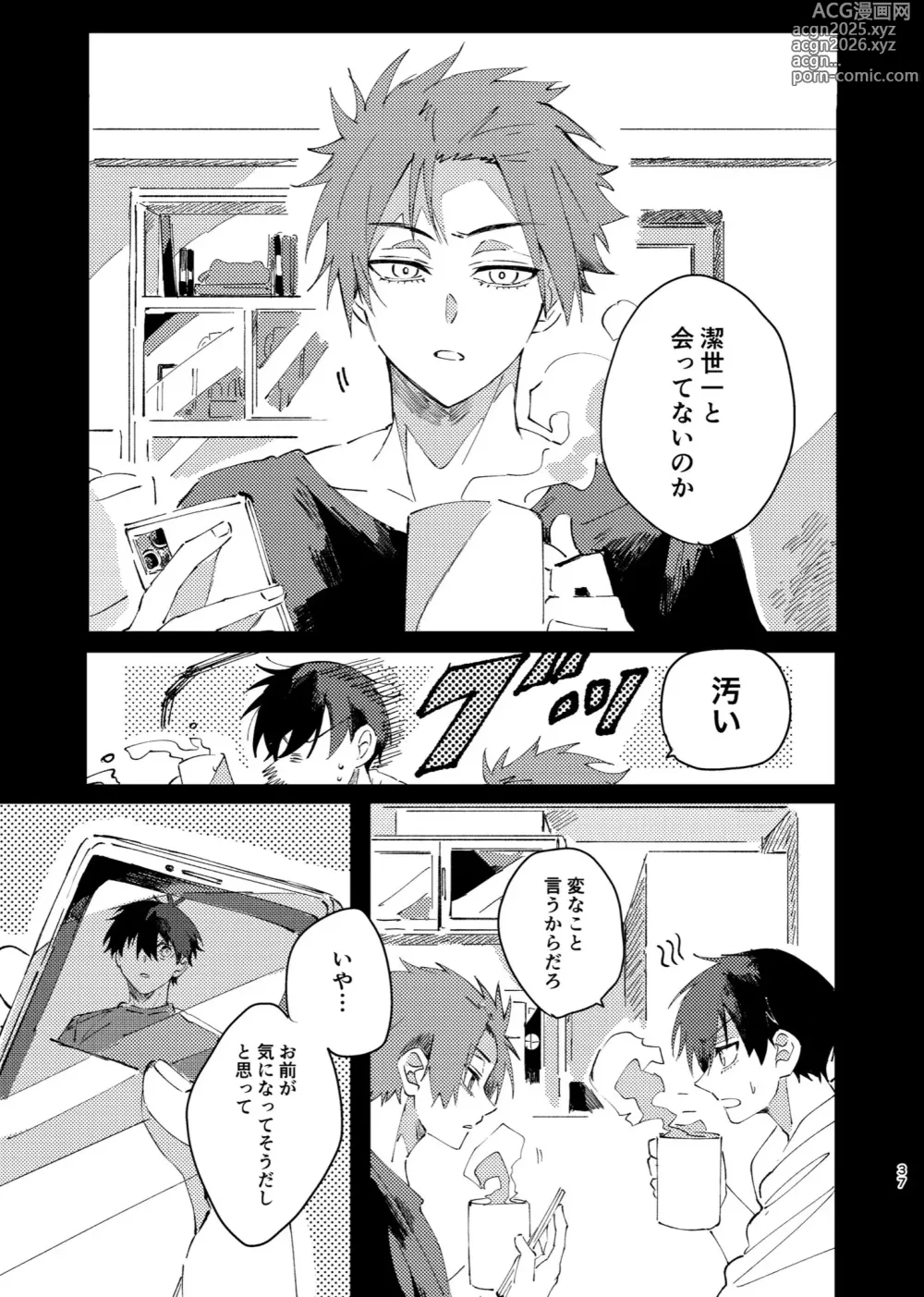 Page 36 of doujinshi Kimi wa Fuhitsuyou de Fukaketsu