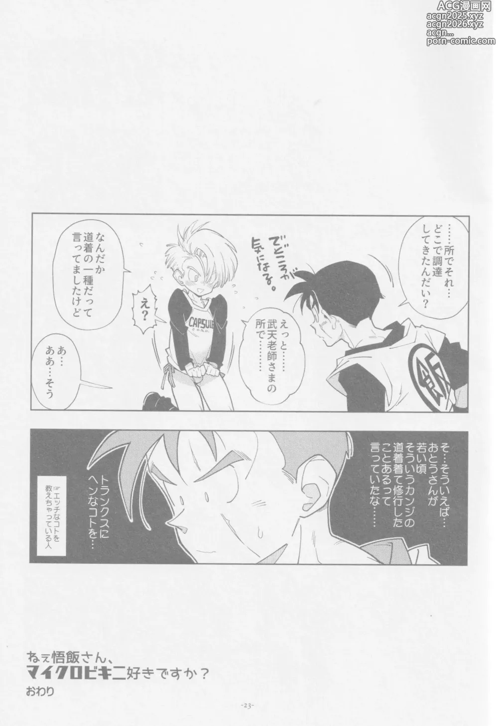 Page 22 of doujinshi Nee Gohan-san Micro Bikini Suki desu ka?