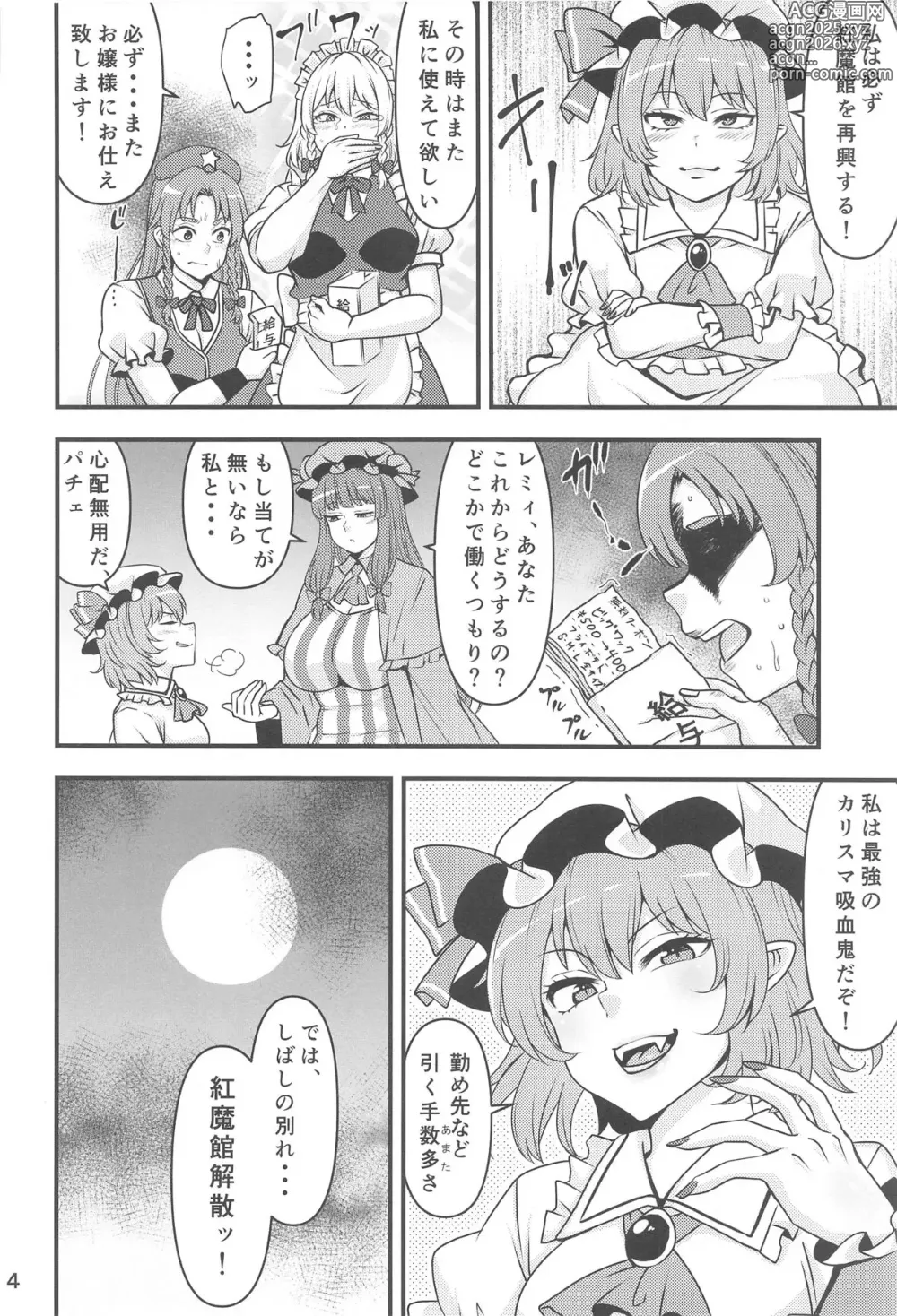 Page 3 of doujinshi Remilia Ojou-sama no DeliHeal-jou Debut