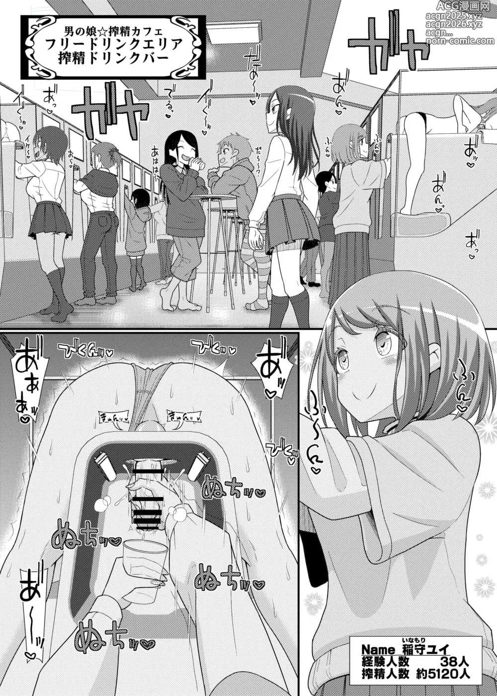 Page 2 of doujinshi Sakusei Seikou!? Chikubitches!! ~Otokonoko Sakusei Café Sennyuu Hen~