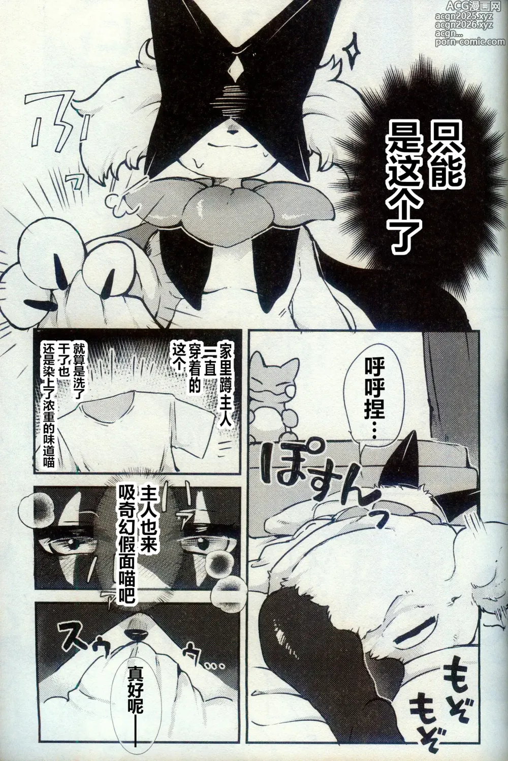 Page 5 of doujinshi 欸!? 我家的魔幻假面猫独自看家!? 不可能不做一些什么吧!!