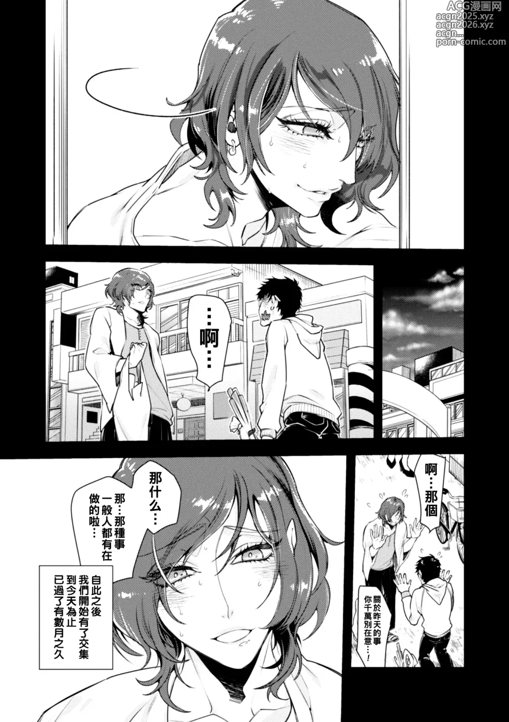 Page 6 of doujinshi ロリコン童貞エロ漫画家くん、近所の女児服着たヤバいメスお兄さんに迫られる（Chinese）