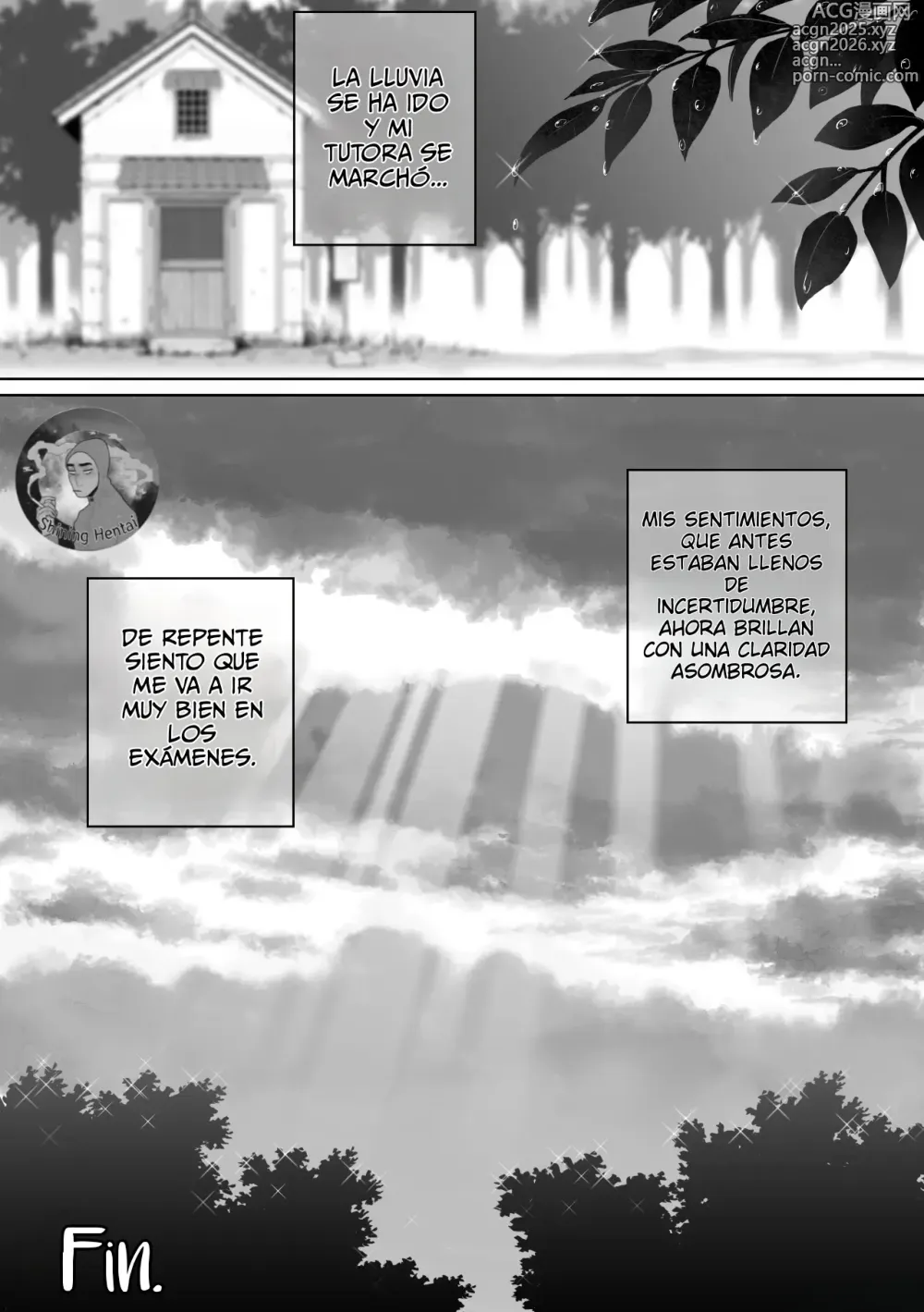 Page 34 of doujinshi Una historia sobre cómo me refugie de la lluvia con mi tutora