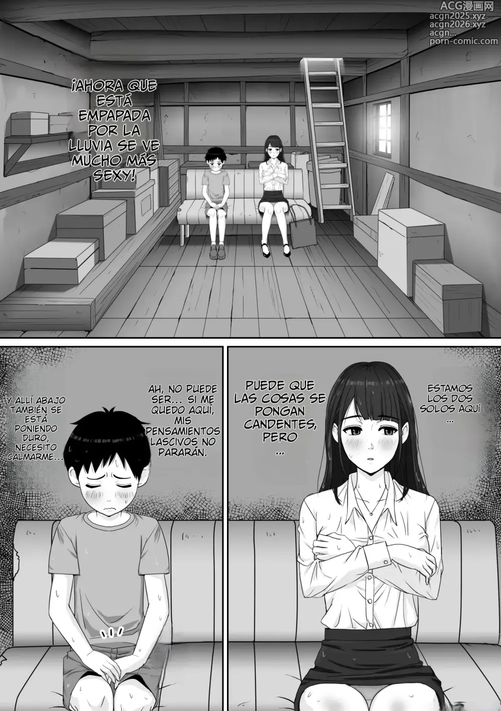 Page 7 of doujinshi Una historia sobre cómo me refugie de la lluvia con mi tutora