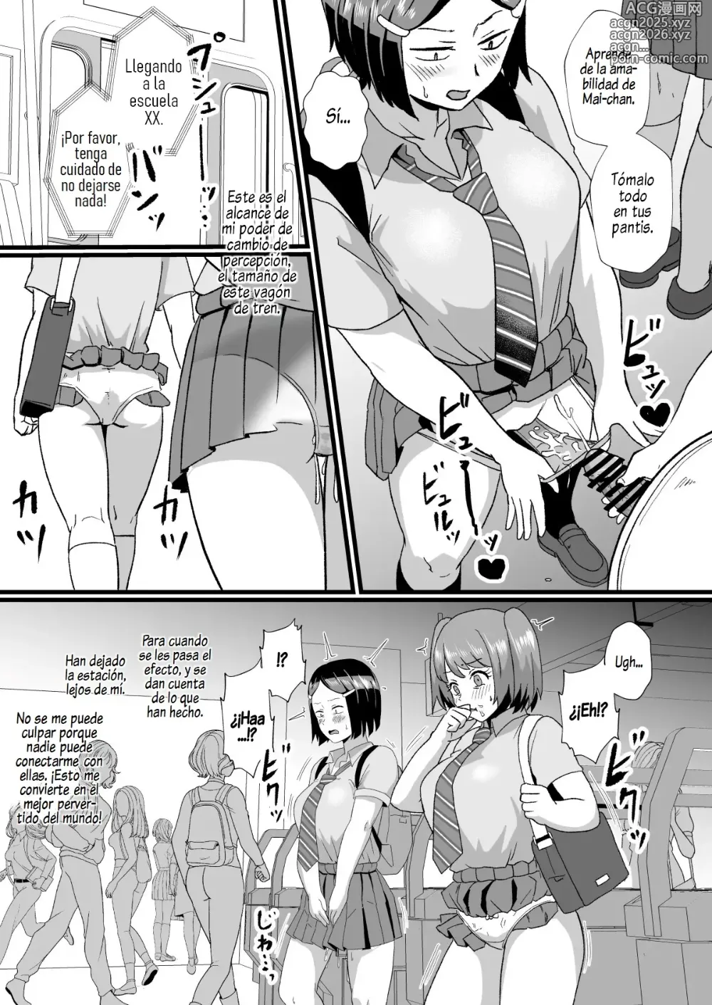 Page 6 of doujinshi El hombre que Alteraró la Percepción y Apareció en el Tren Escolar