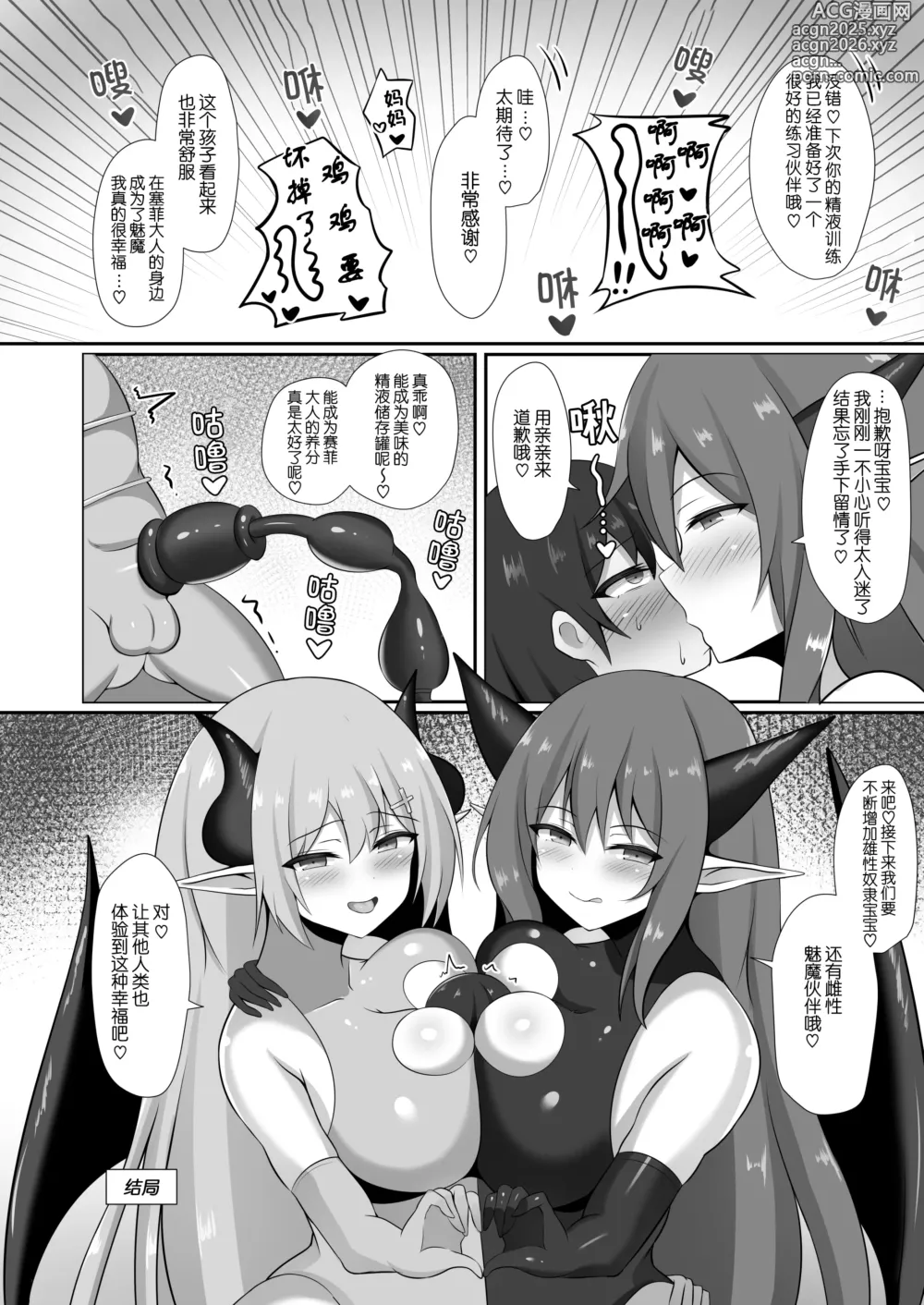 Page 40 of doujinshi Succubus Doreika Keikaku ~Goshujin-sama Succubus to Moto Shiro Majutsushi no Onee-san~ (decensored)