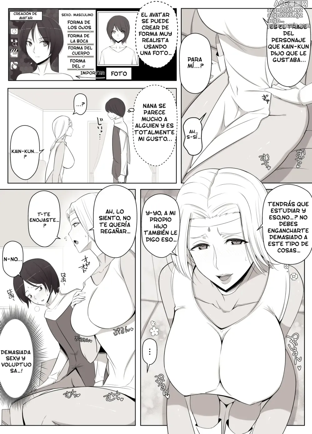 Page 4 of doujinshi La Mujer Ideal que Conocí en el Chat Virtual...¡Era Mi Mamá!♥