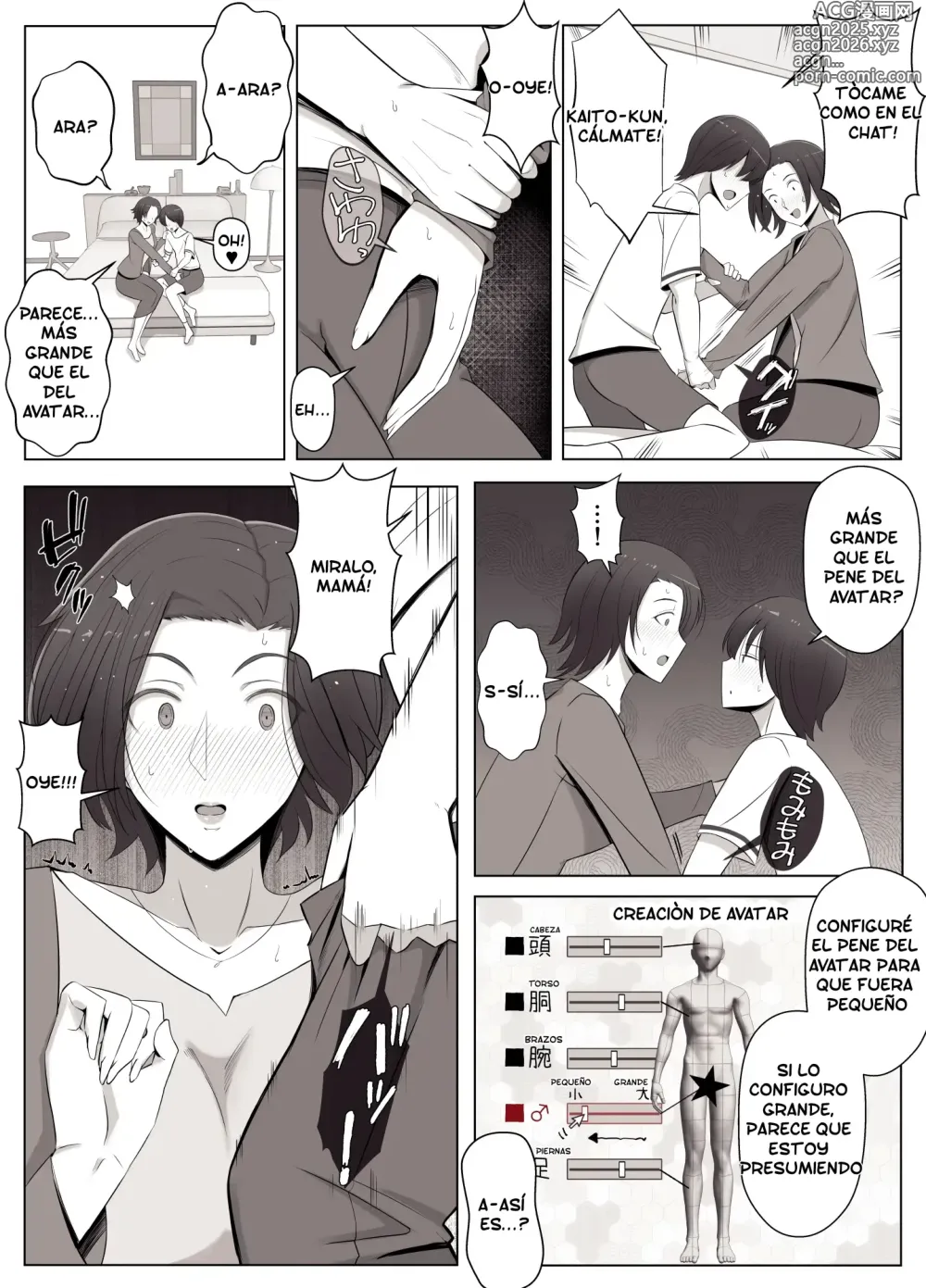 Page 32 of doujinshi La Mujer Ideal que Conocí en el Chat Virtual...¡Era Mi Mamá!♥