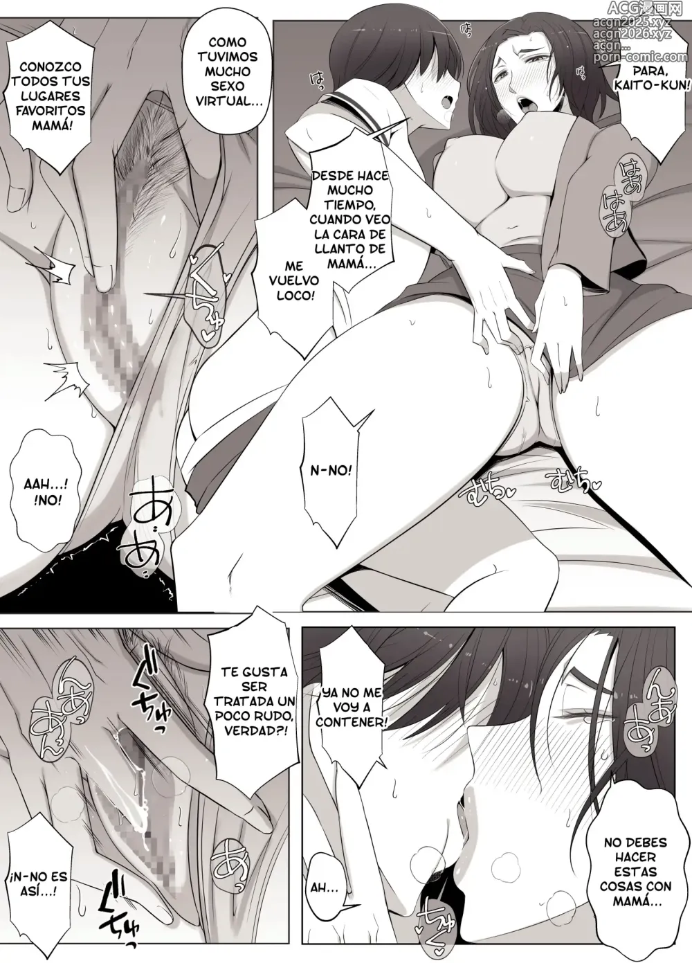 Page 34 of doujinshi La Mujer Ideal que Conocí en el Chat Virtual...¡Era Mi Mamá!♥