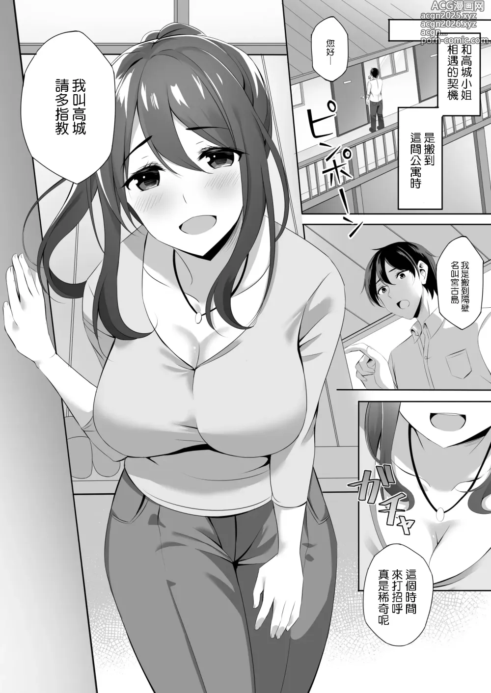 Page 6 of doujinshi Otonari-san wa Miboujin ~Yotta Ikioi de Ecchi Suru Koto ni Narimashita~ (decensored)