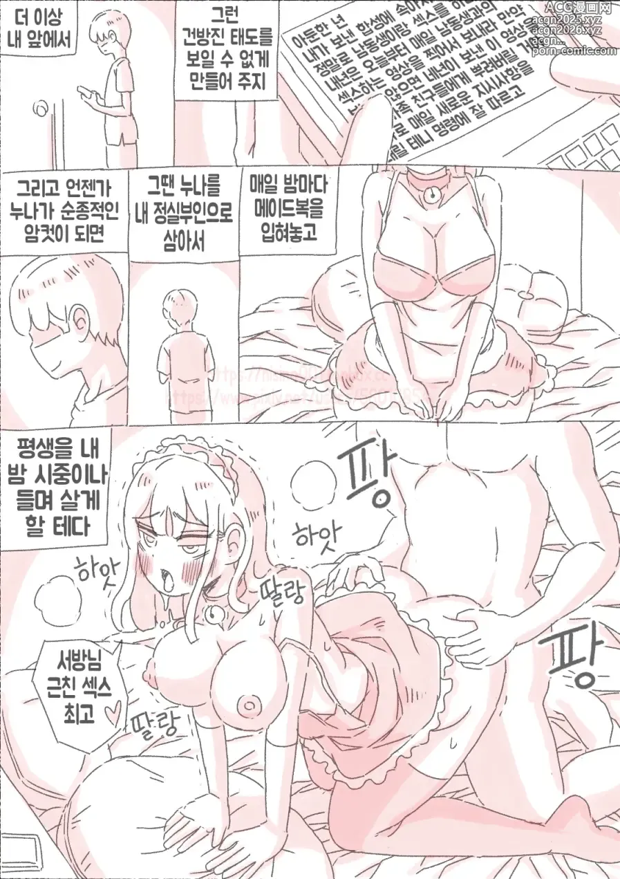 Page 14 of doujinshi 새벽 영상 찍는 누나