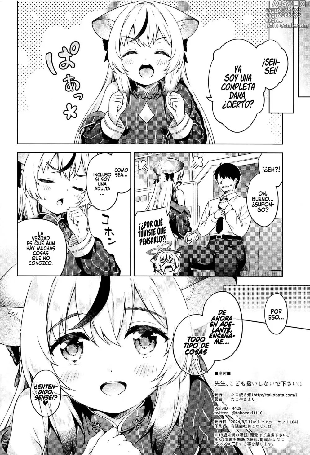 Page 25 of doujinshi Sensei, Kodomo Atsukai Shinaide Kudasai!!