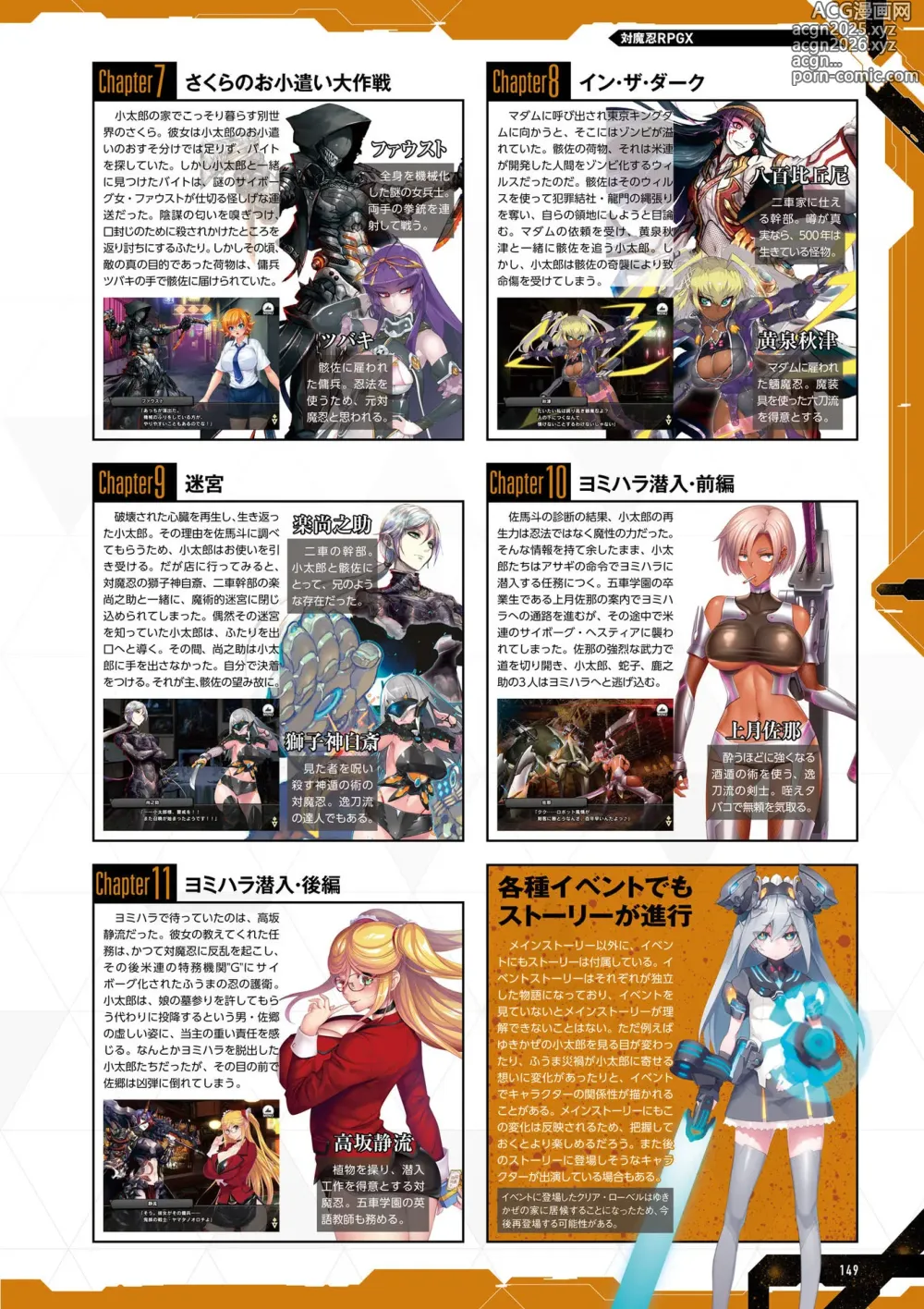 Page 151 of imageset 公式設定集 対魔忍 Saga