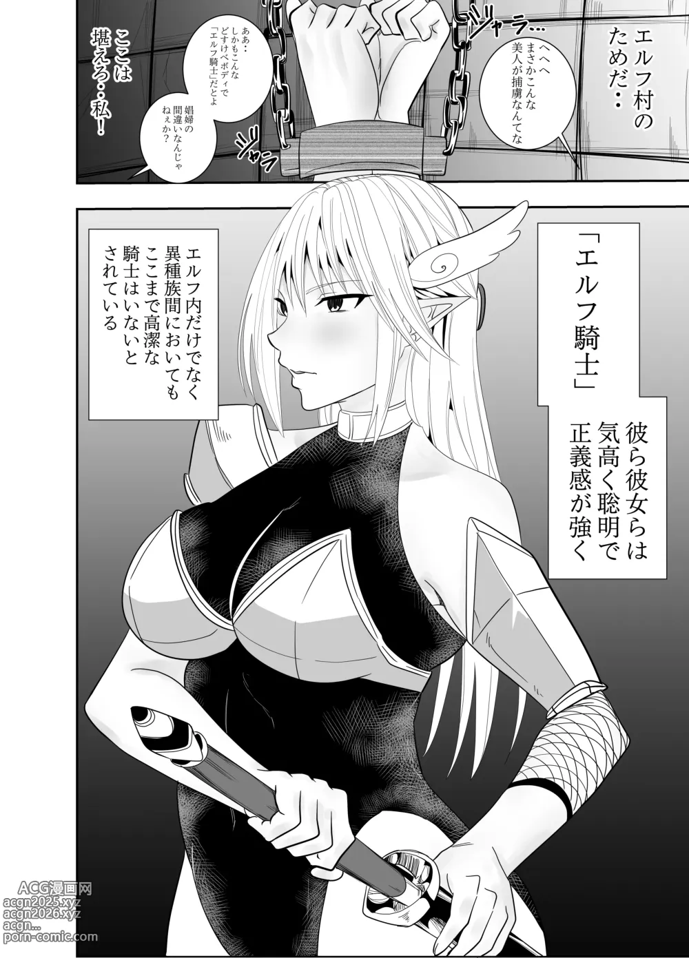 Page 5 of doujinshi Futanari Elf Kishi Rein Eloisa no Chikubi Seme Kairaku Shuujin Nisshi 1