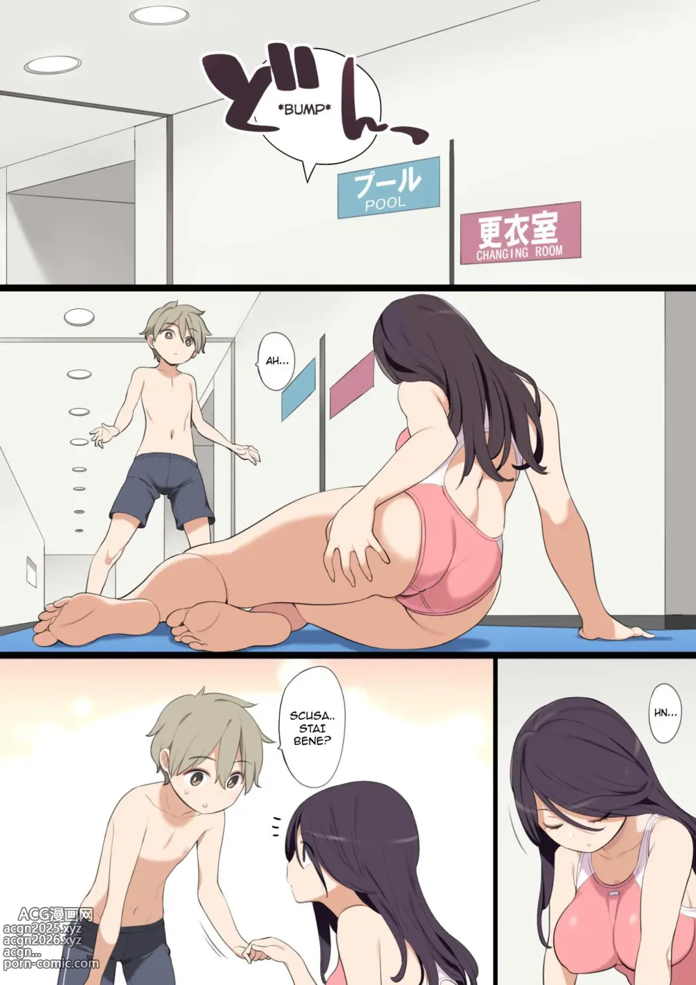 Page 3 of doujinshi La Piscina è Fredda Sorellona