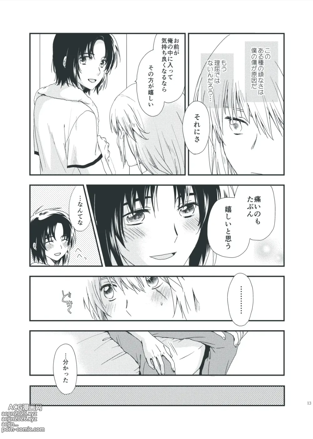 Page 11 of doujinshi Tenarai wa, Saka ni Kuruma o Osu Gotoshi.