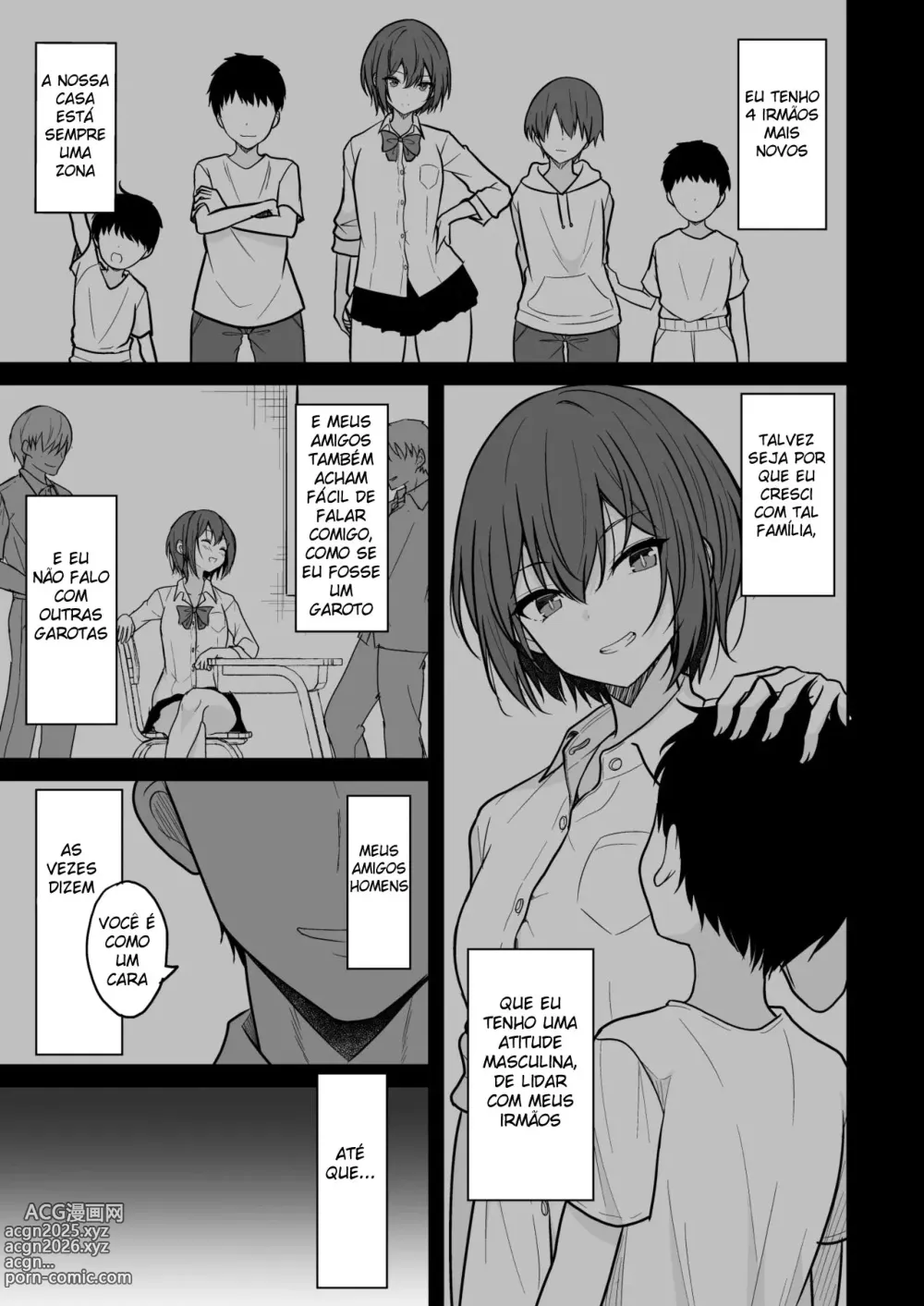 Page 4 of doujinshi Boyish na Kanojo o Ecchi na Mesu ni Suru made