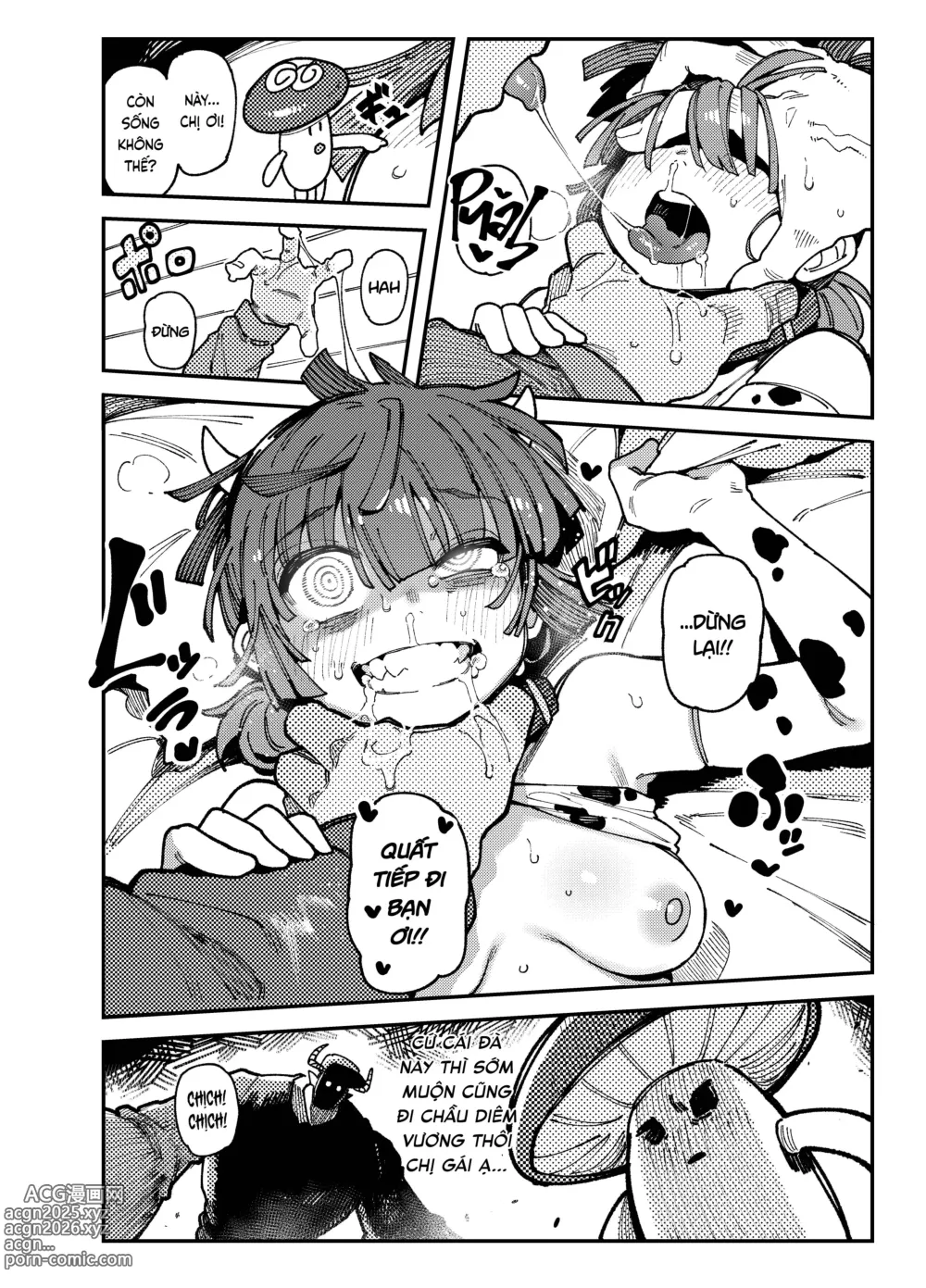 Page 27 of doujinshi Ie ga Shike Sugite Haete Kita Genkaku Yuuhatsu Suru Kinoko o Goshoku Shite Hatsujou Shita Ato no Are ya Kore