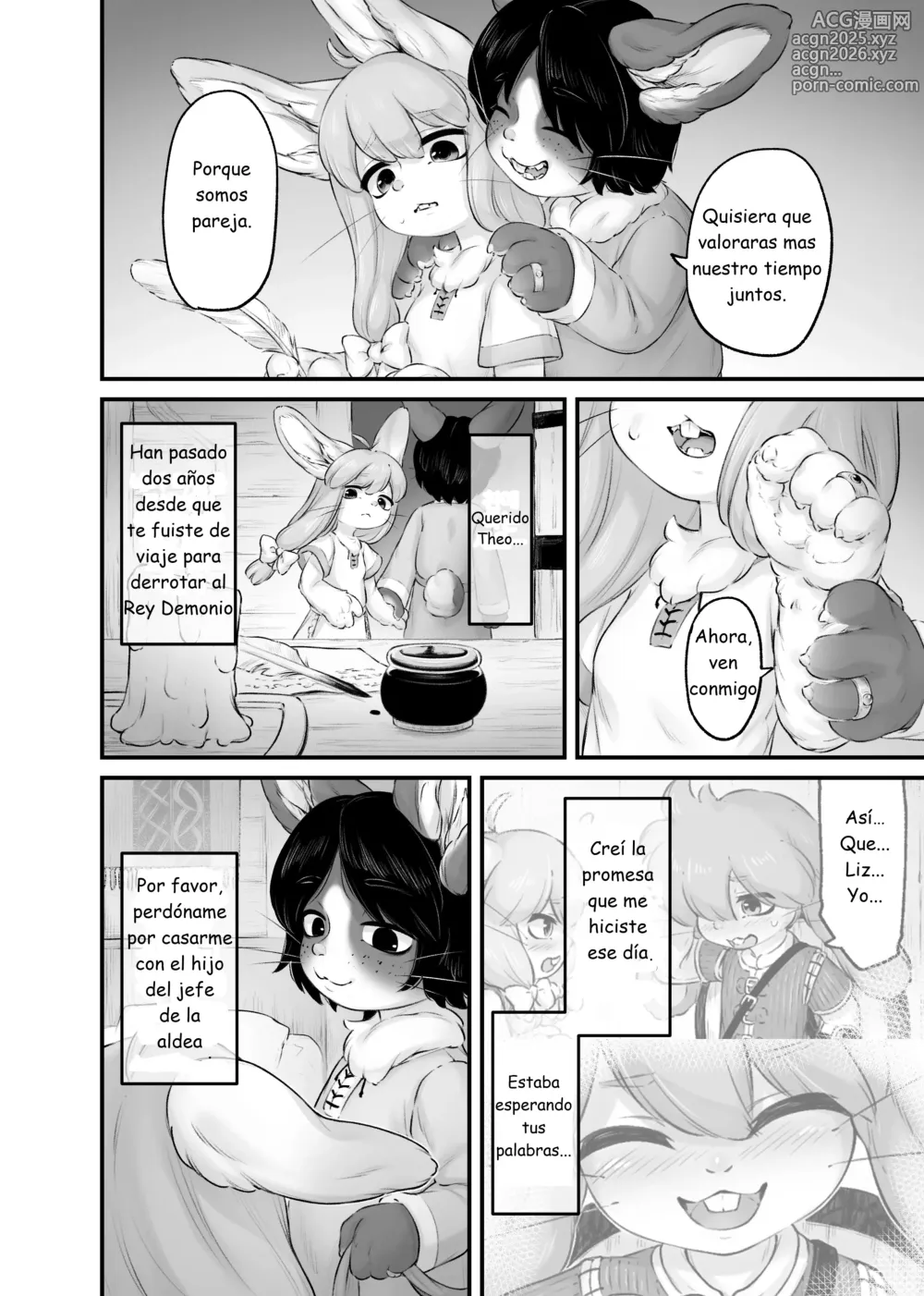 Page 3 of doujinshi Yuusha no Osananajimi wa, Sonchou no Musuko to Musubarete Shimatta!