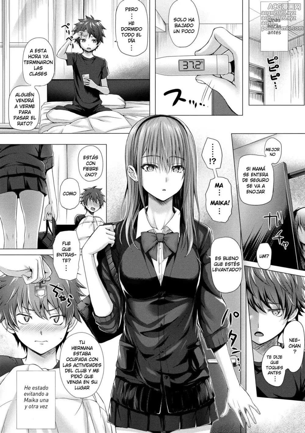 Page 2 of manga Amor y Fiebre (decensored)