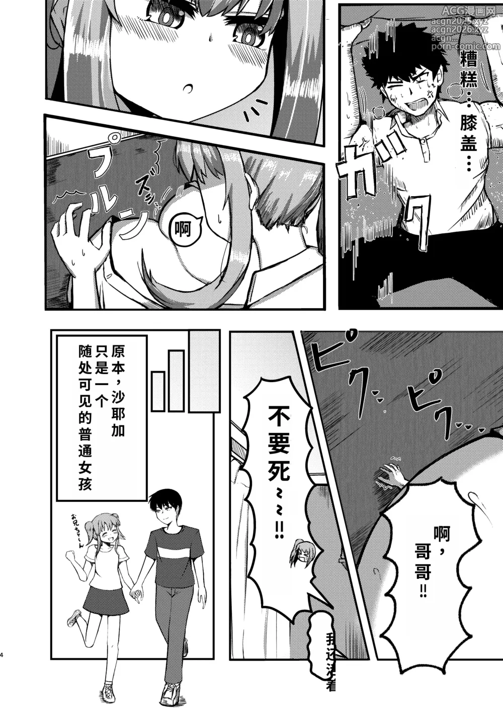 Page 3 of doujinshi でかいも! ビルより大きい妹が街の支配者になる話