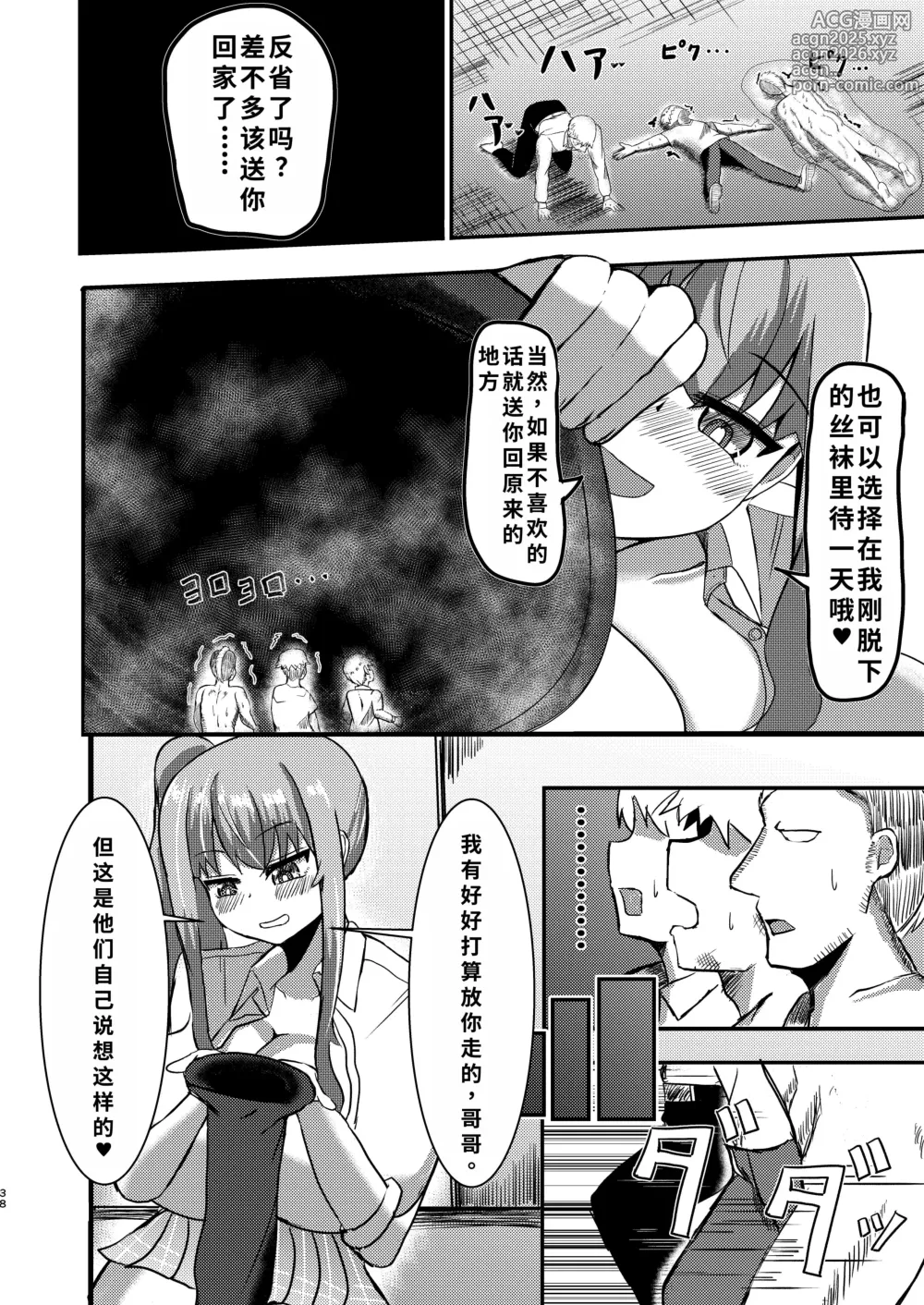 Page 37 of doujinshi でかいも! ビルより大きい妹が街の支配者になる話