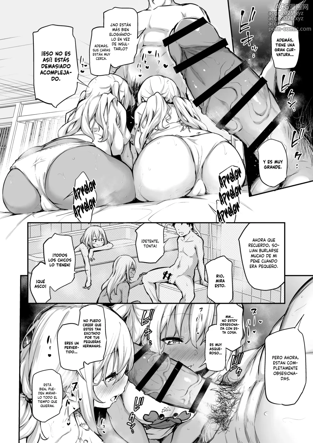 Page 11 of doujinshi Un Pueblo del que no Puedo Salir a Menos que Embarace a Mis Hermanas