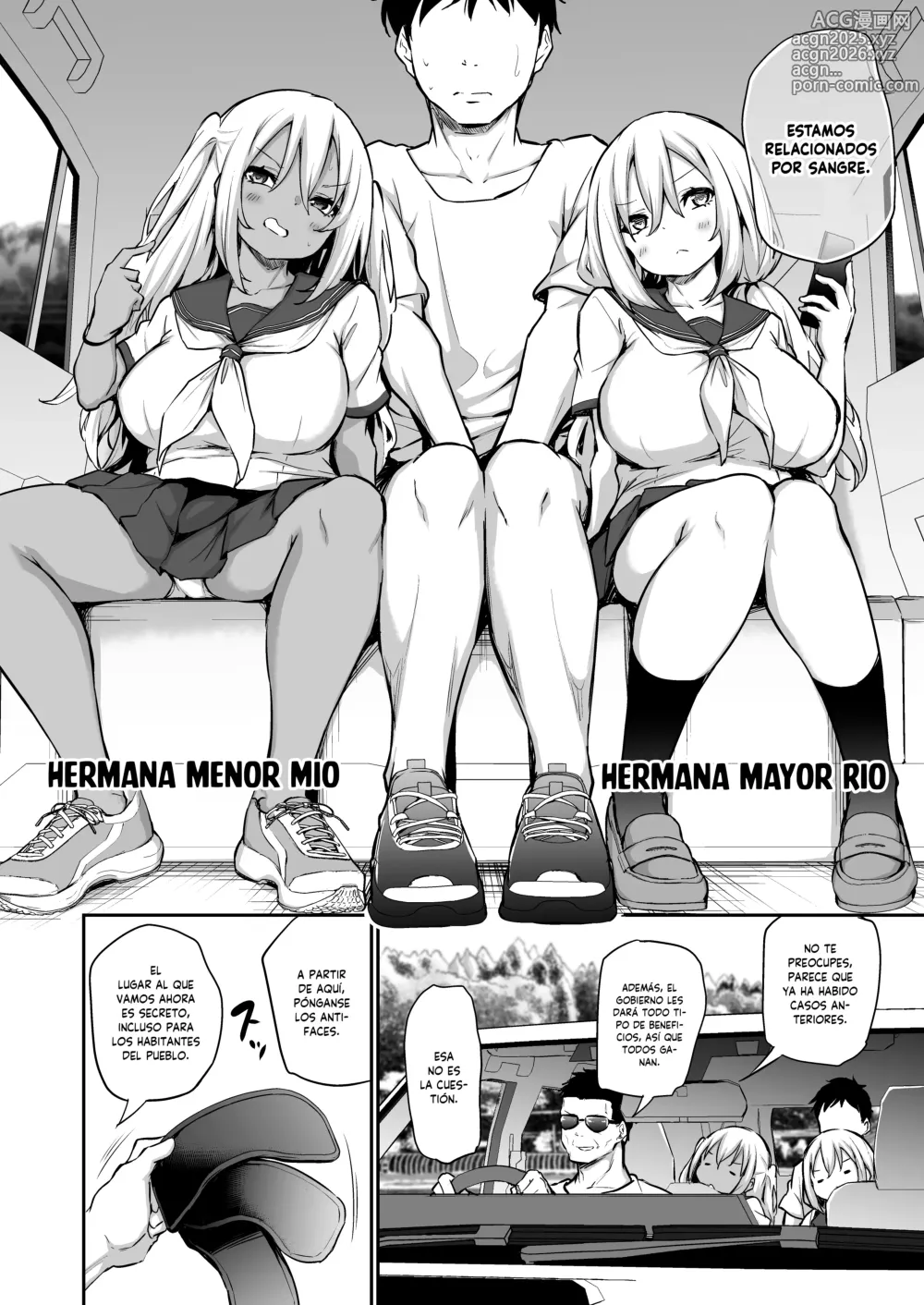 Page 3 of doujinshi Un Pueblo del que no Puedo Salir a Menos que Embarace a Mis Hermanas