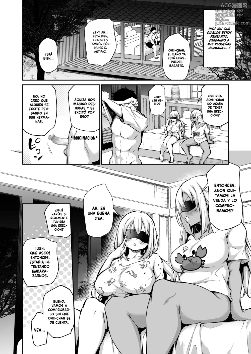 Page 9 of doujinshi Un Pueblo del que no Puedo Salir a Menos que Embarace a Mis Hermanas