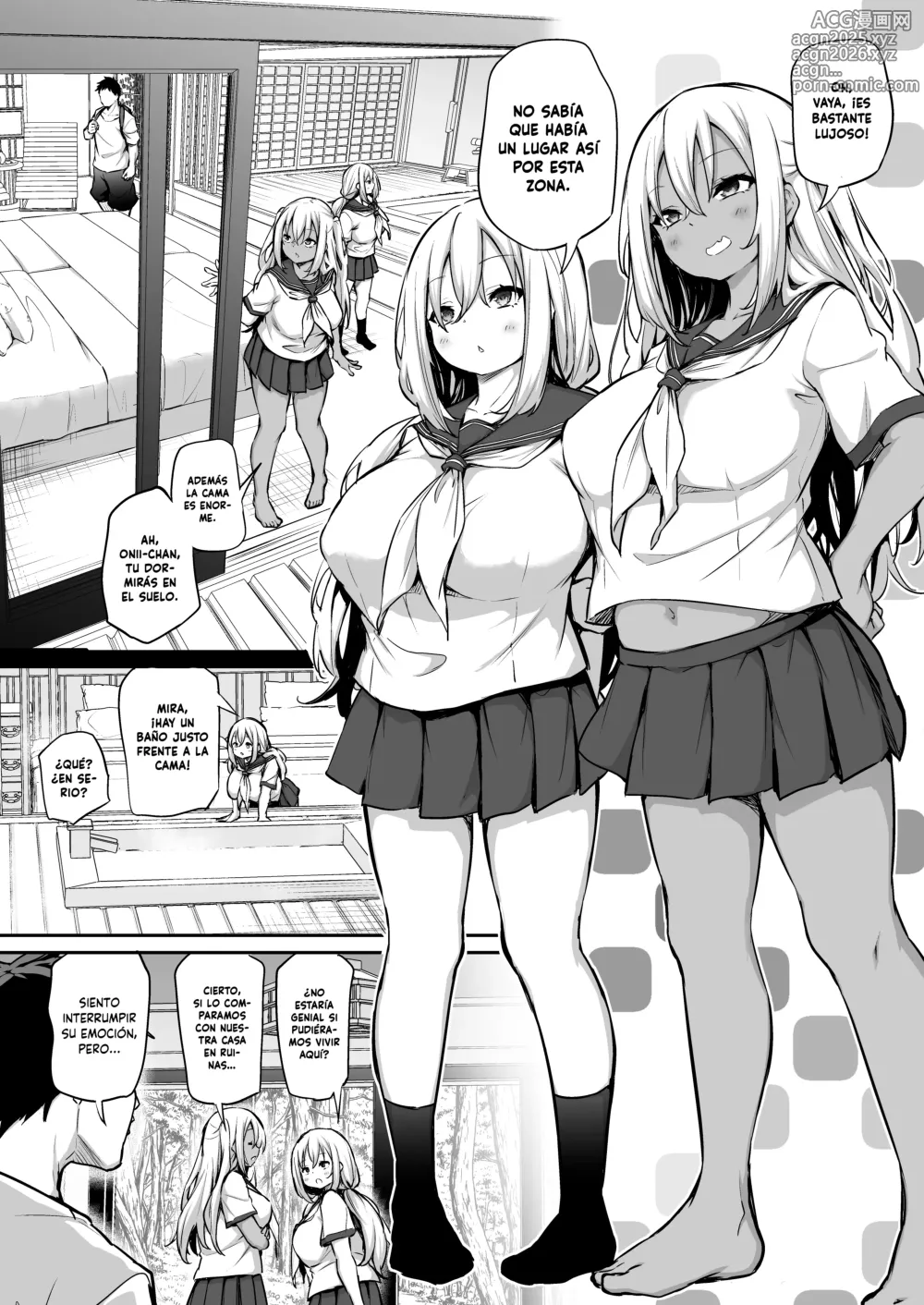 Page 5 of doujinshi Un Pueblo del que no Puedo Salir a Menos que Embarace a Mis Hermanas